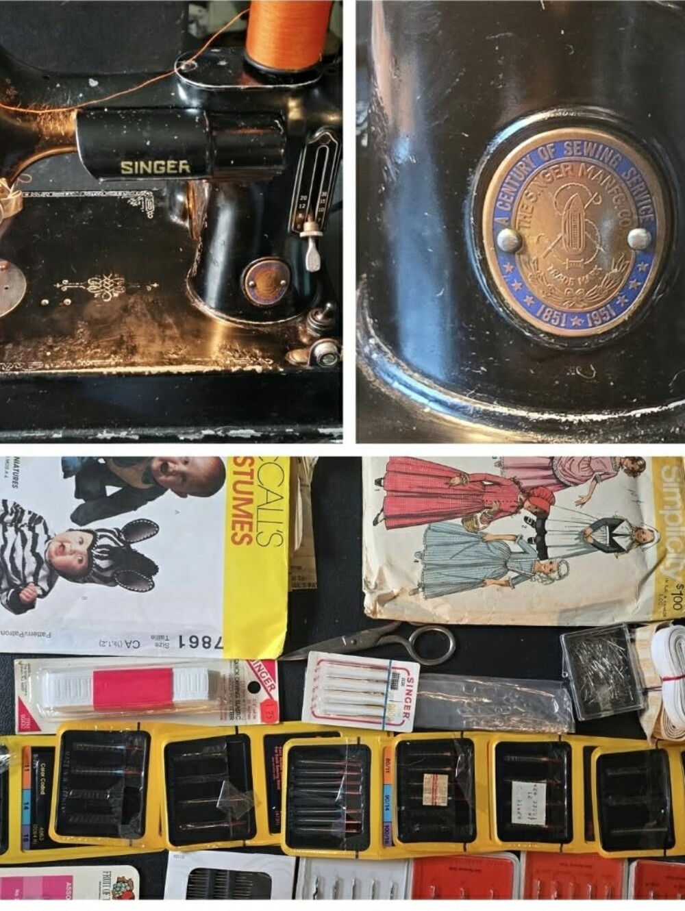 Bundle Singer Featherweight 221 Centennial Edition With Lots Of Extras And Case